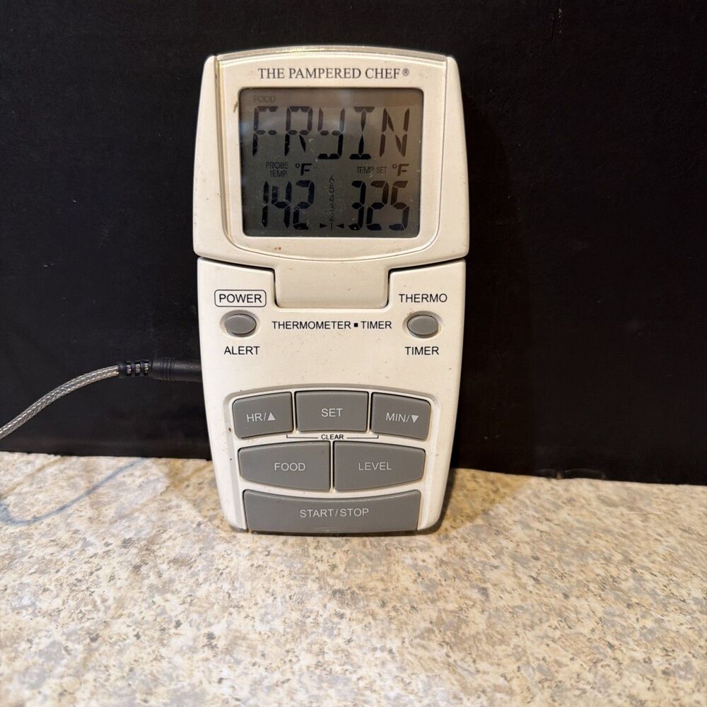 Pampered Chef Digital Thermometer Meat Candy Deep Frying Yeast Food 2243 Working